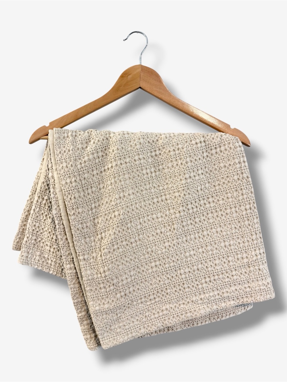 Pottery Barn Ivory Textured Euro Shams 26x26 Pair Neutral Woven Pillow Covers
